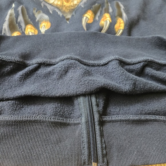 Bradford Exchange Military Hoodie Mens Large Navy Full Zip Flag USA Eagle - Picture 4 of 5